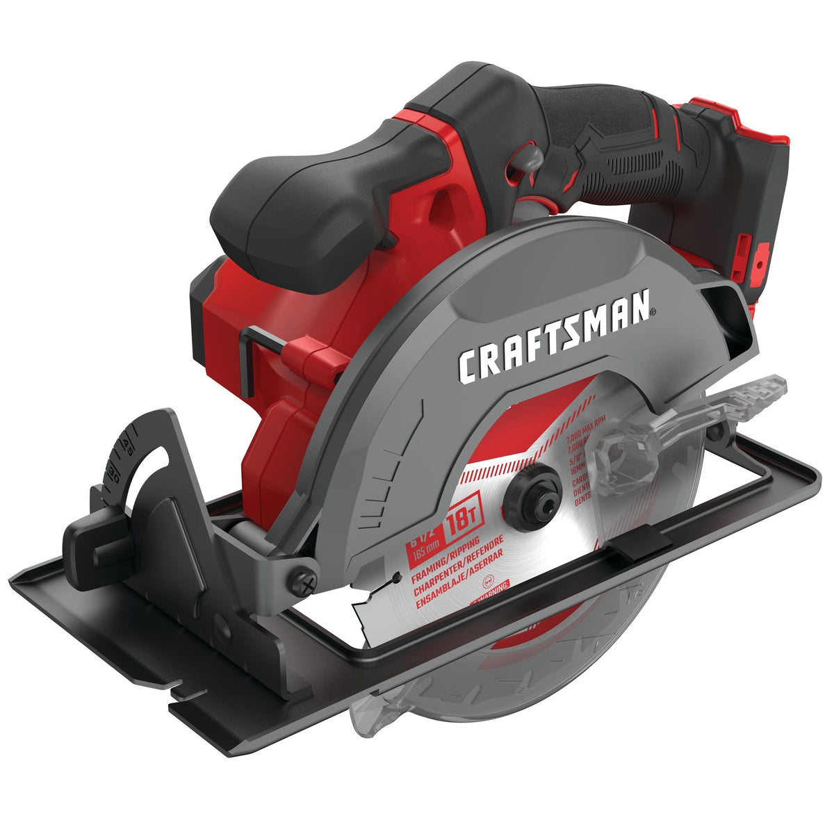 Sierra circular inalámbrica CRAFTSMAN V20* de 6-1/2 pulgadas (solo herramienta) – Reacondicionada