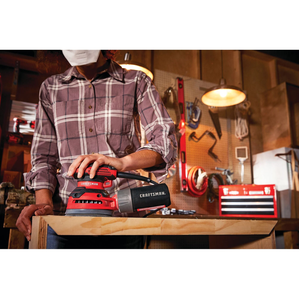 CRAFTSMAN Corded 5-Inch Electric Random Orbit Sander (3 Amp) – Reconditioned