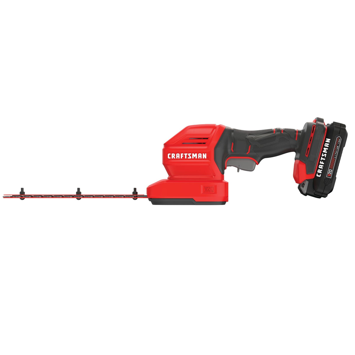 CRAFTSMAN V20* Cordless 2-in-1 8-Inch Hedge Trimmer and 4-Inch Grass Shear Kit with 1.5 Ah Battery and Charger – Reconditioned