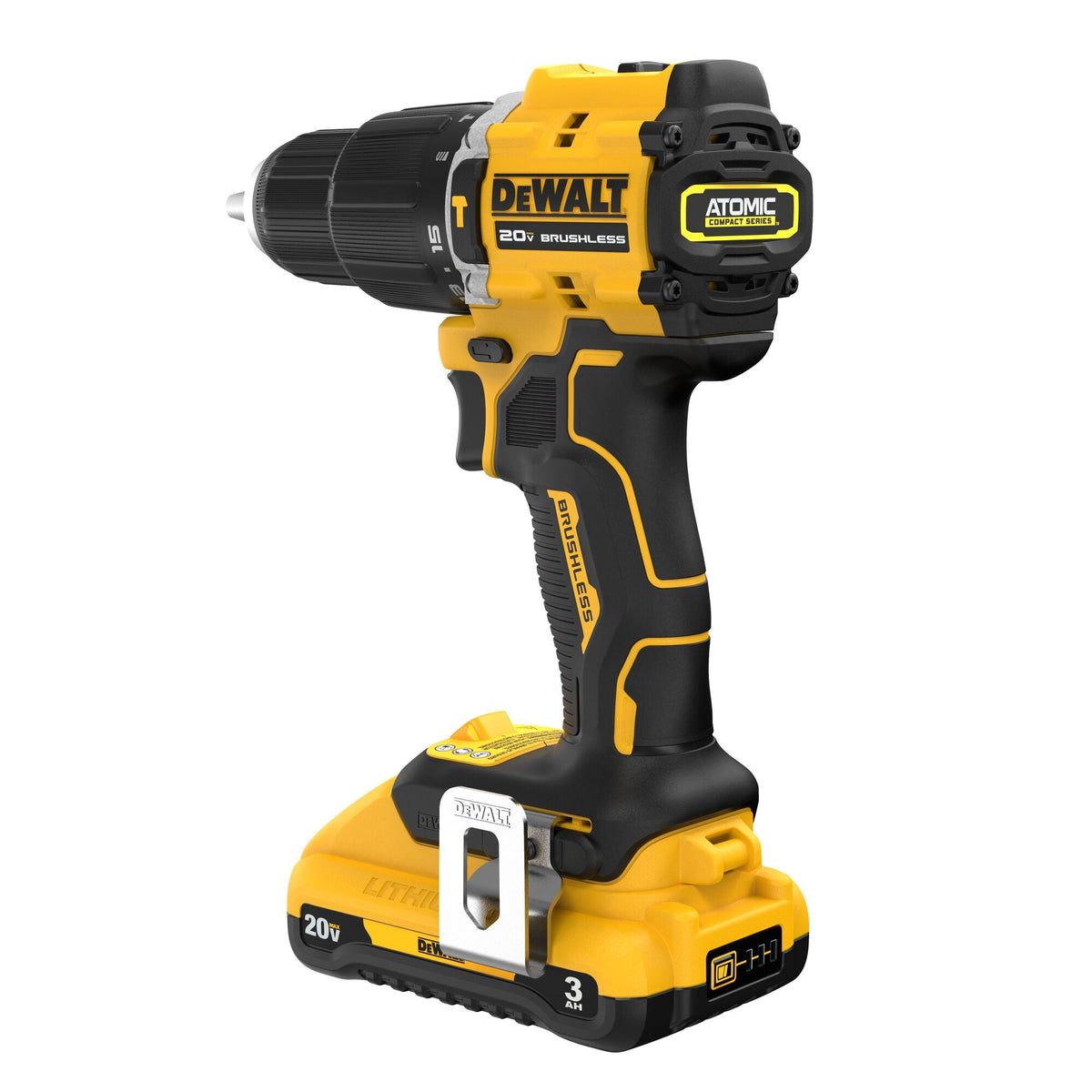 Kit de taladro percutor inalámbrico sin escobillas de 1/2 pulg. DEWALT ATOMIC 20V MAX* – Reacondicionado