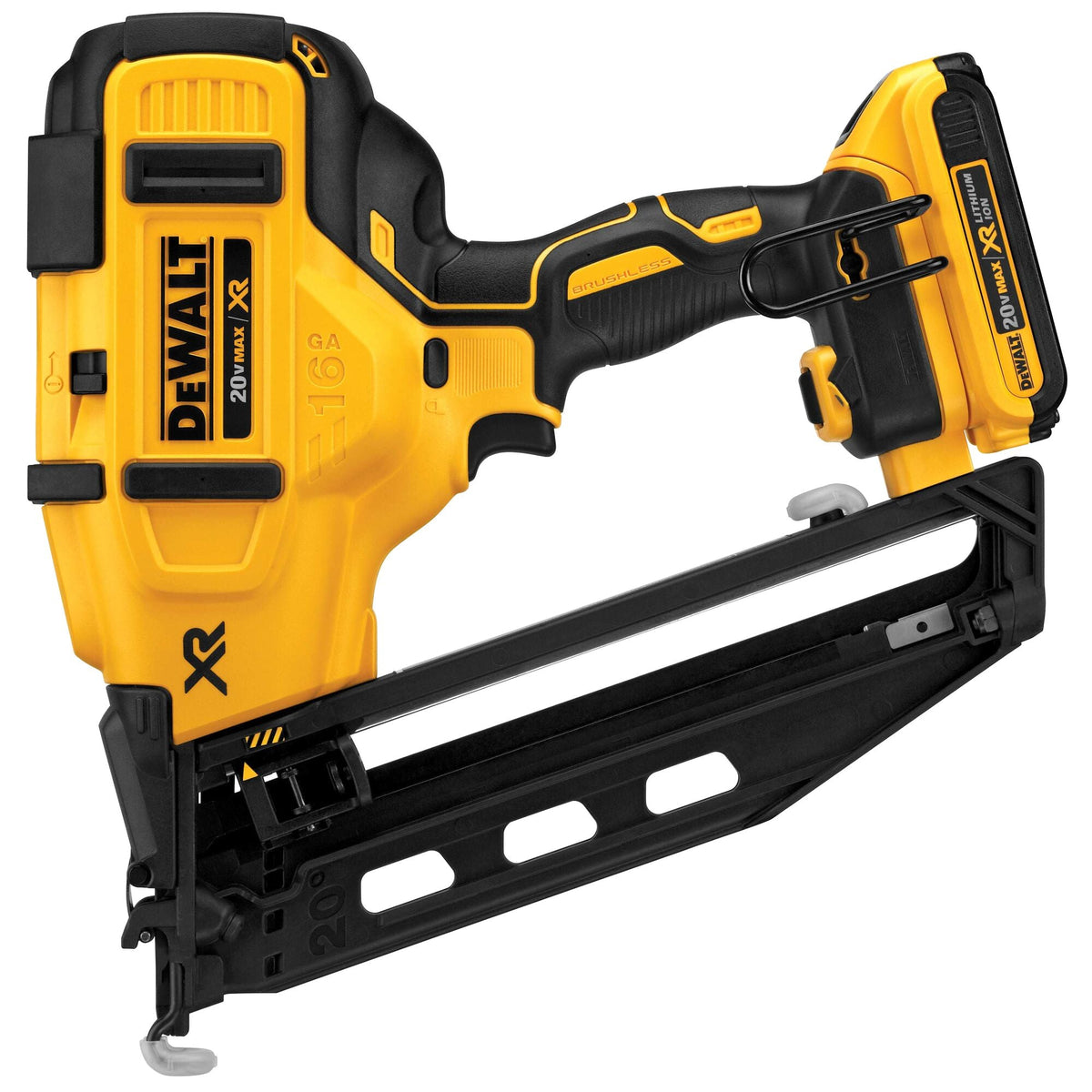 DEWALT 20V MAX* XR 16 GA Angled Finish Nailer - Kit – Reconditioned