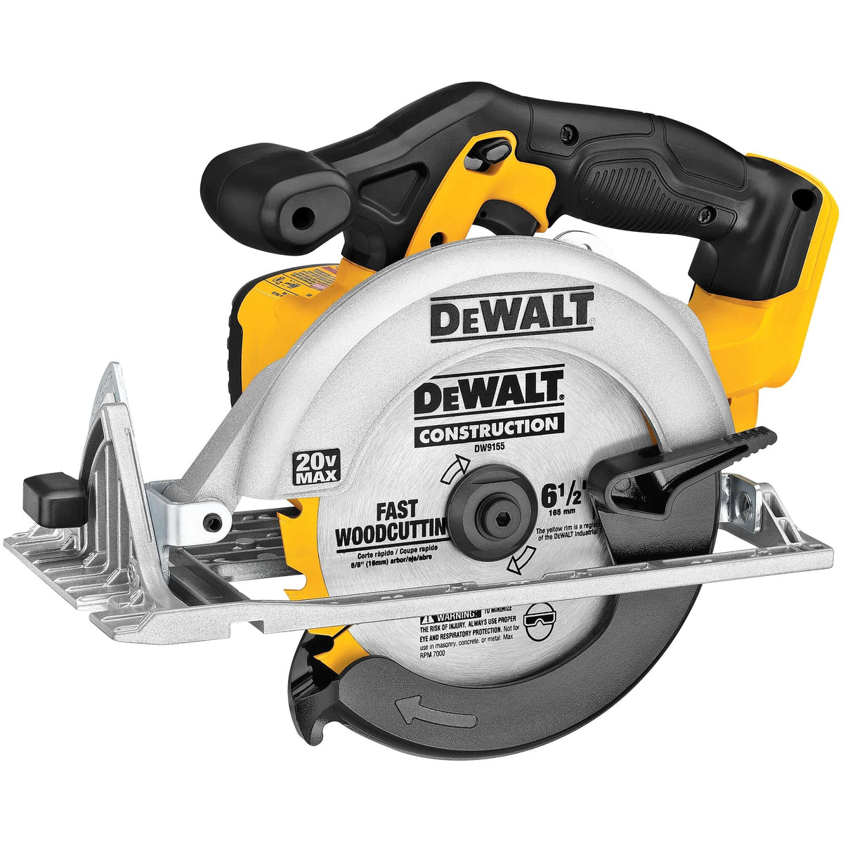 DEWALT 20V MAX* 6-1/2-Inch (165mm) Circular Saw (Tool Only) – Reconditioned