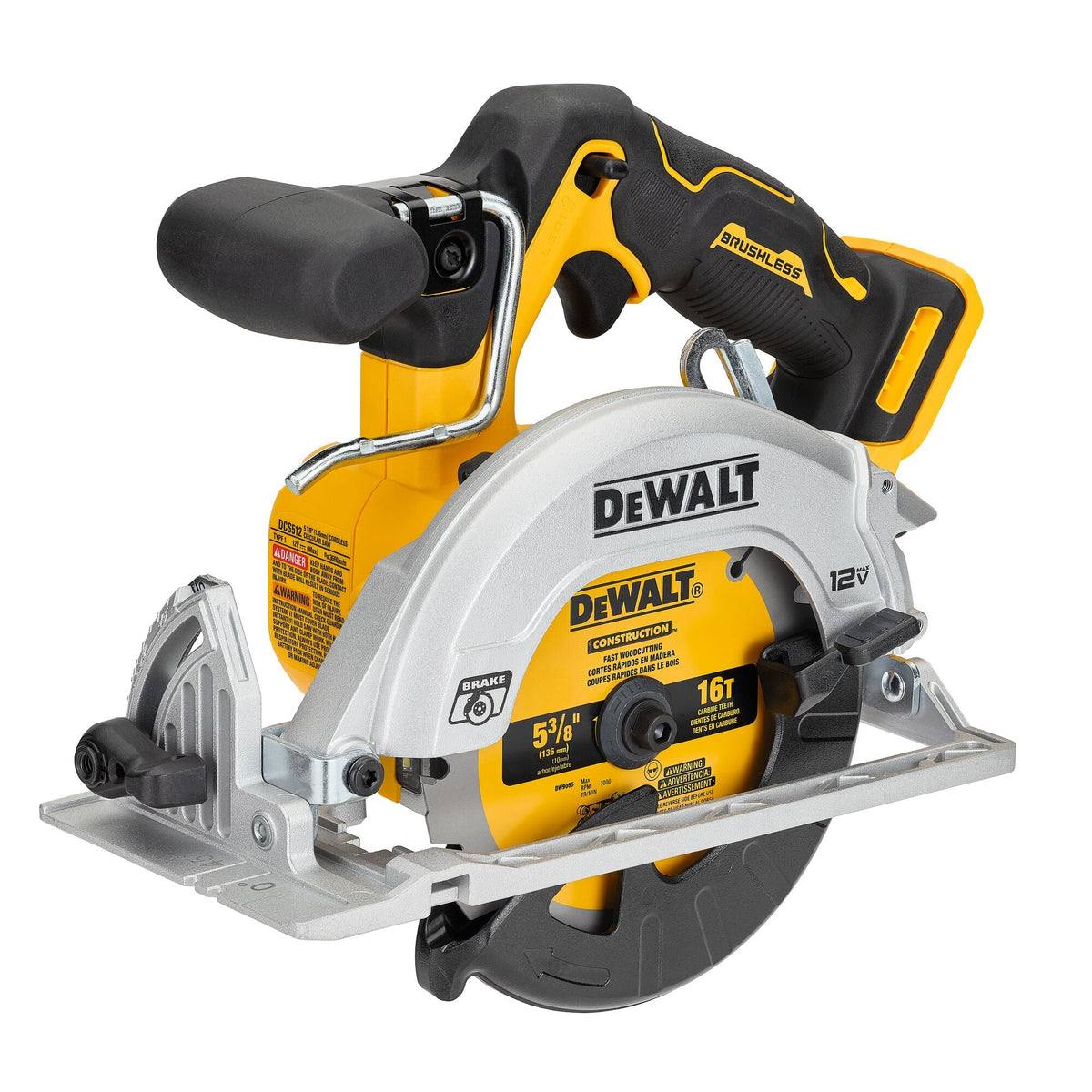DEWALT XTREME 12V MAX* 5-3/8 in. Brushless Cordless Circular Saw (Tool Only) – Reconditioned
