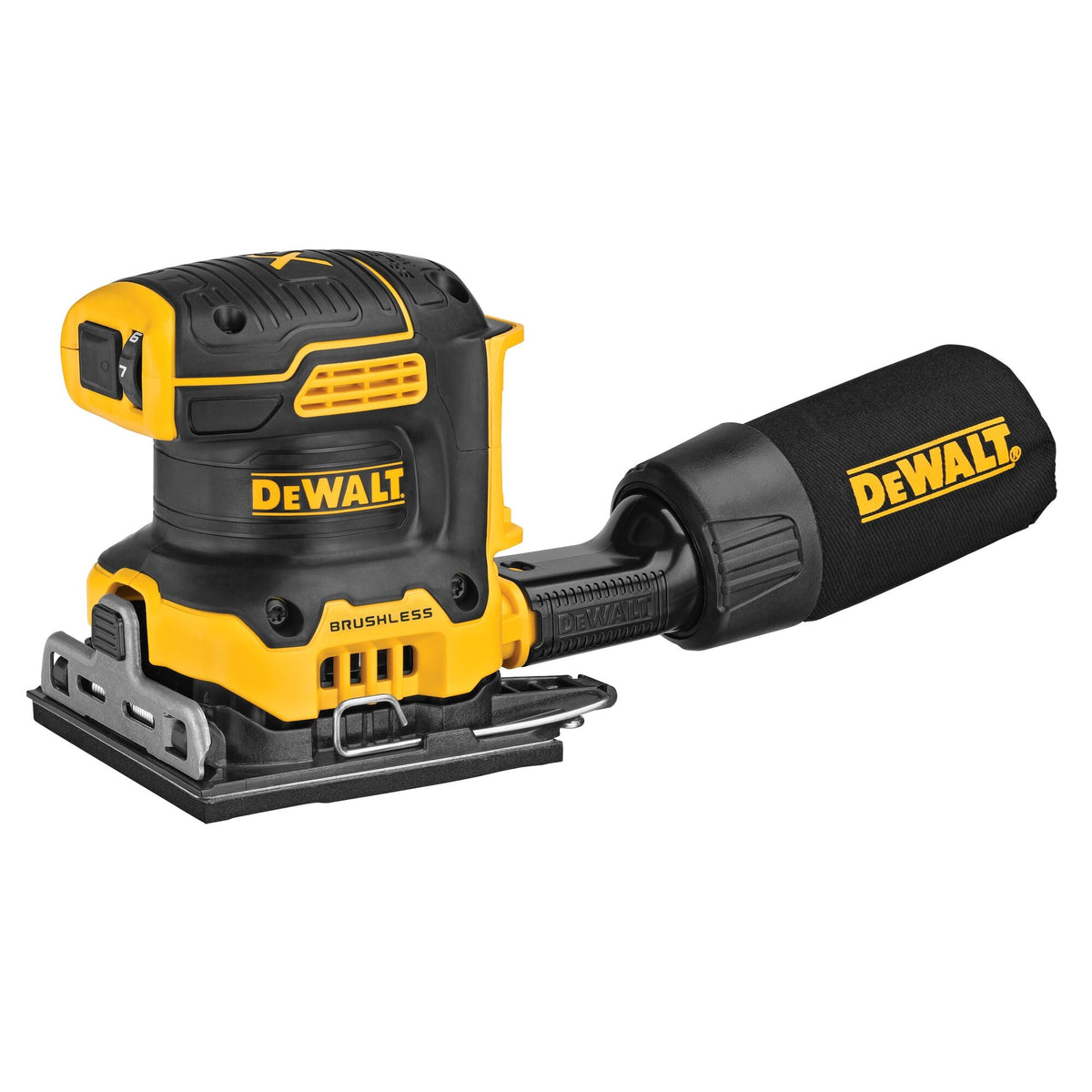 Lijadora DEWALT 20V MAX* XR sin escobillas, inalámbrica, de velocidad variable para láminas de 1/4 (solo herramienta) – Reacondicionada