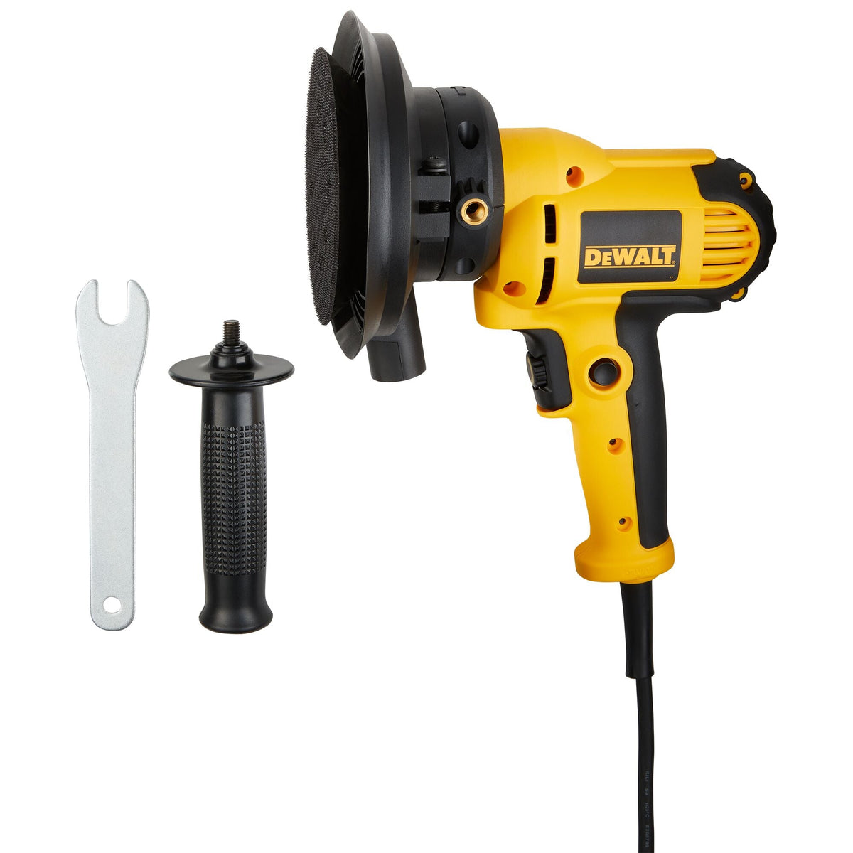 Lijadora rotativa DEWALT, velocidad variable, campana de extracción, 5 pulgadas – Reacondicionada