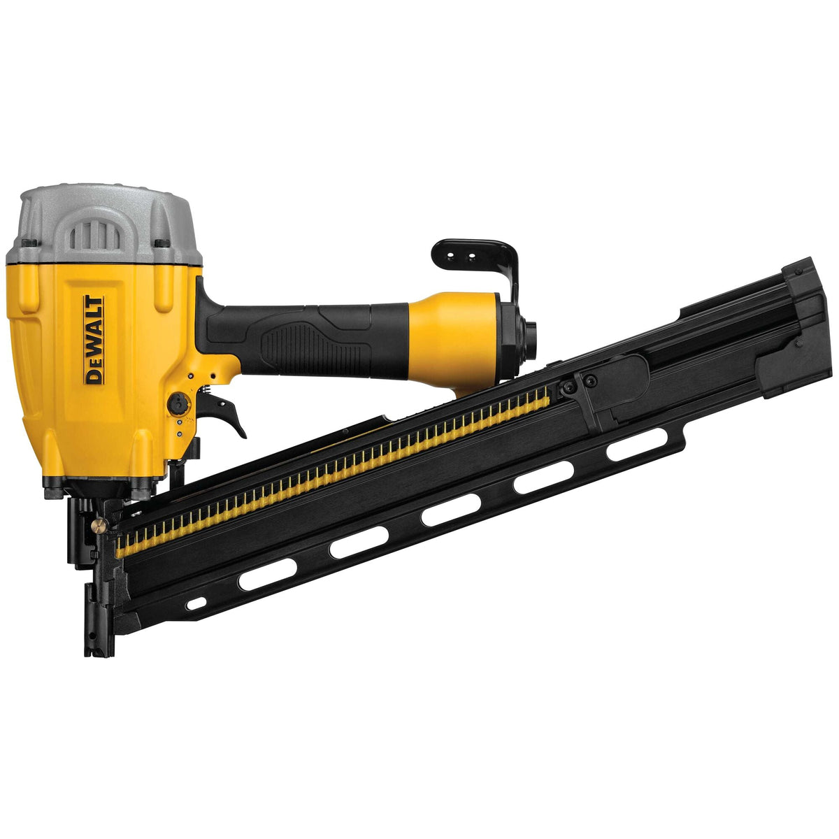 Clavadora de estructura DEWALT de 21 grados con cabezal redondo de plástico – Reacondicionada