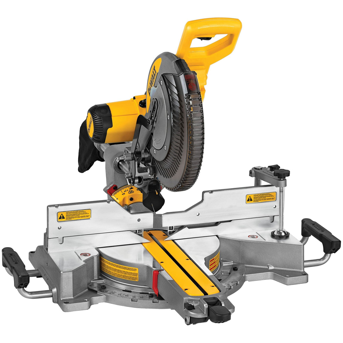 Sierra ingletadora deslizante de doble bisel DEWALT de 12 pulg. – Reacondicionada