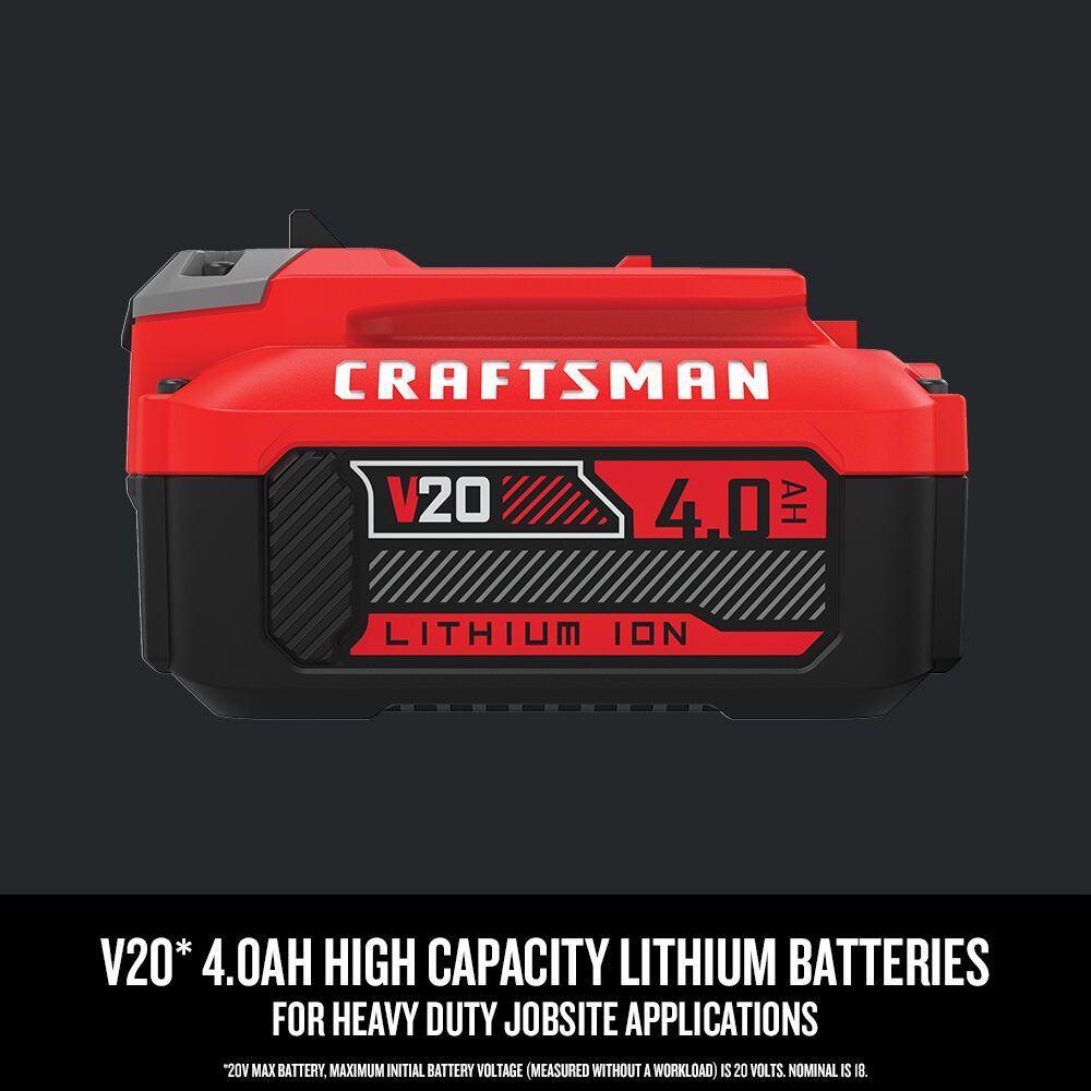 CRAFTSMAN V20* 4.0Ah Lithium Ion Battery (2-Pack) – Reconditioned