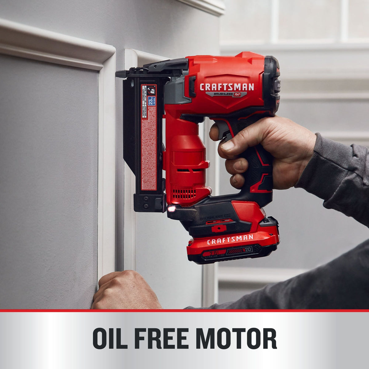 CRAFTSMAN V20* BRUSHLESS RP Engrapadora inalámbrica de clavos tipo pin calibre 23 (Solo herramienta) – Reacondicionada