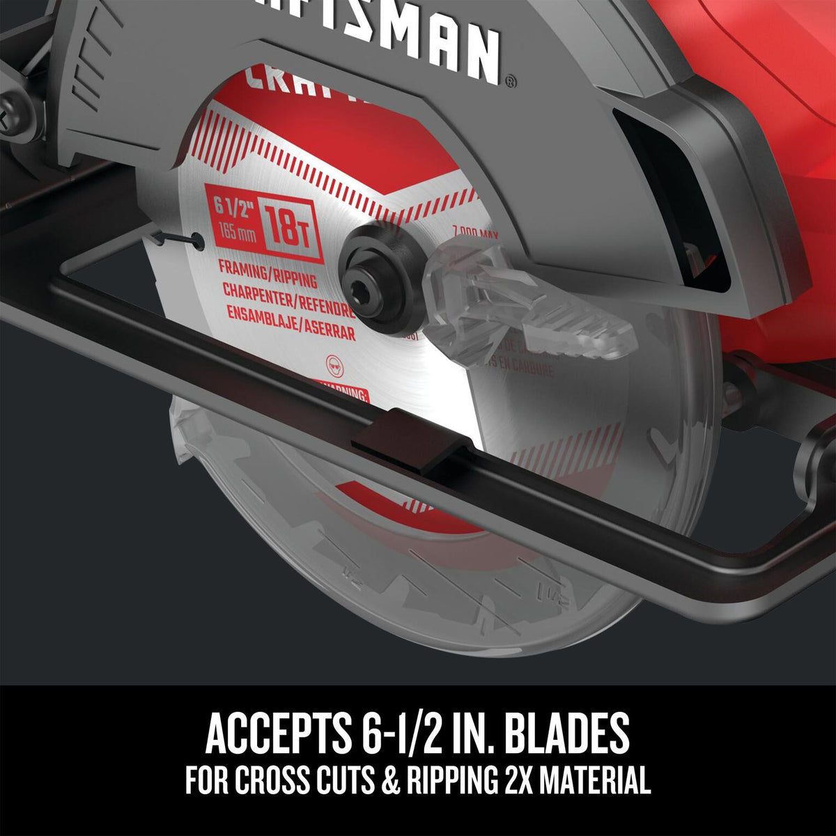 Sierra circular inalámbrica CRAFTSMAN V20* de 6-1/2 pulgadas (solo herramienta) – Reacondicionada