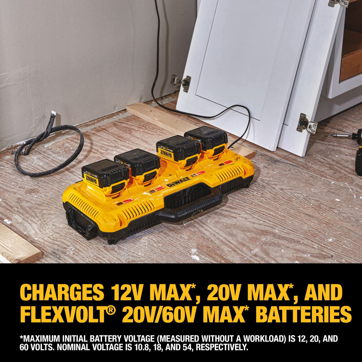 DEWALT 12V/ 20V/ 60V MAX* Multiport Simultaneous Fast Charger – Reconditioned