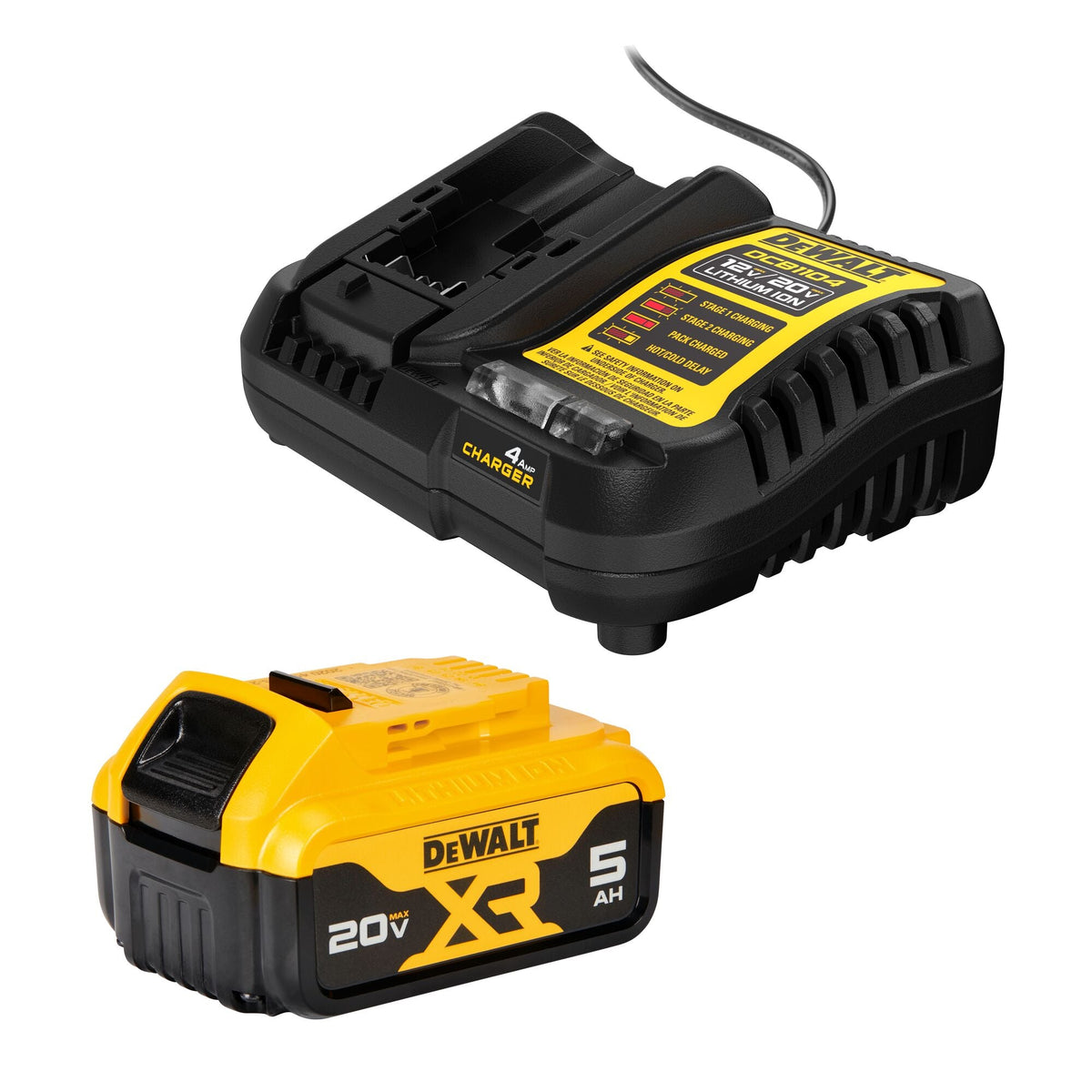 Kit de inicio DEWALT 20V MAX* 5.0 Ah – Reacondicionado
