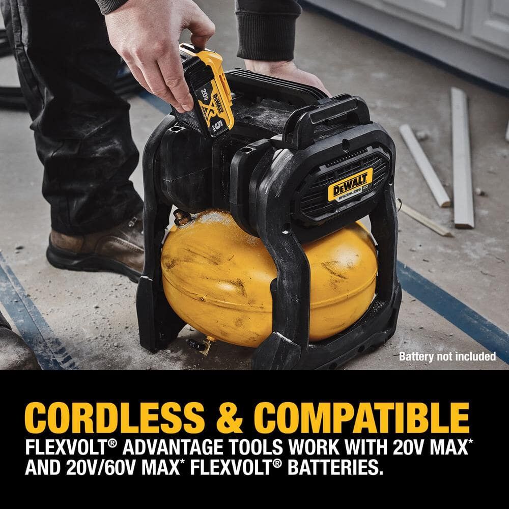 DEWALT 20V MAX* 2-1/2 Gal. Brushless Cordless Air Compressor (Tool Only) – Reconditioned