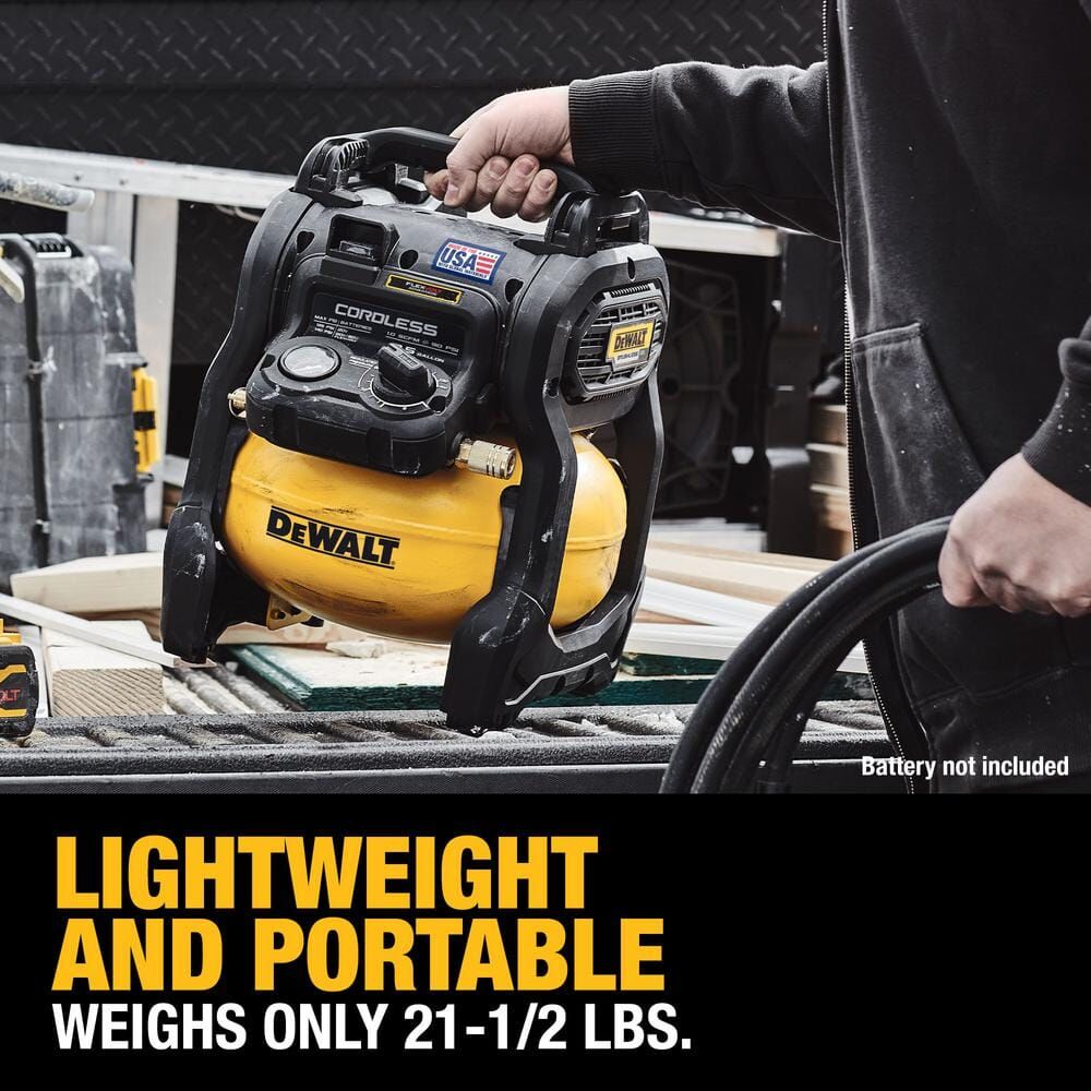DEWALT 20V MAX* 2-1/2 Gal. Brushless Cordless Air Compressor (Tool Only) – Reconditioned