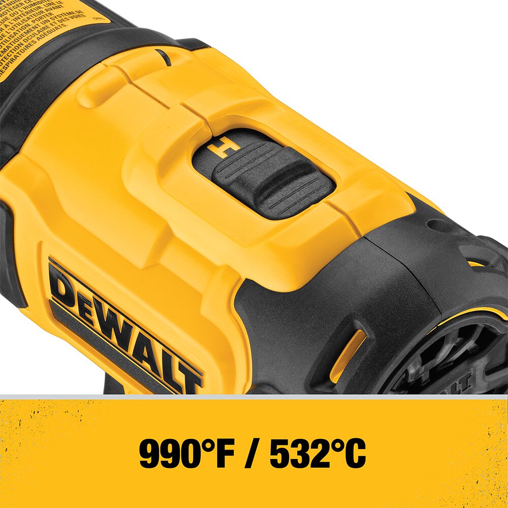 DEWALT 20V MAX* Pistola de calor inalámbrica (Solo herramienta) – Reacondicionada