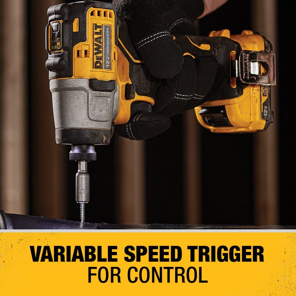 DEWALT XTREME 12V MAX* Brushless Cordless 1/4-Inch (6.4mm) Impact Driver with (2) 2.0 Ah Batteries and Charger – Reconditioned