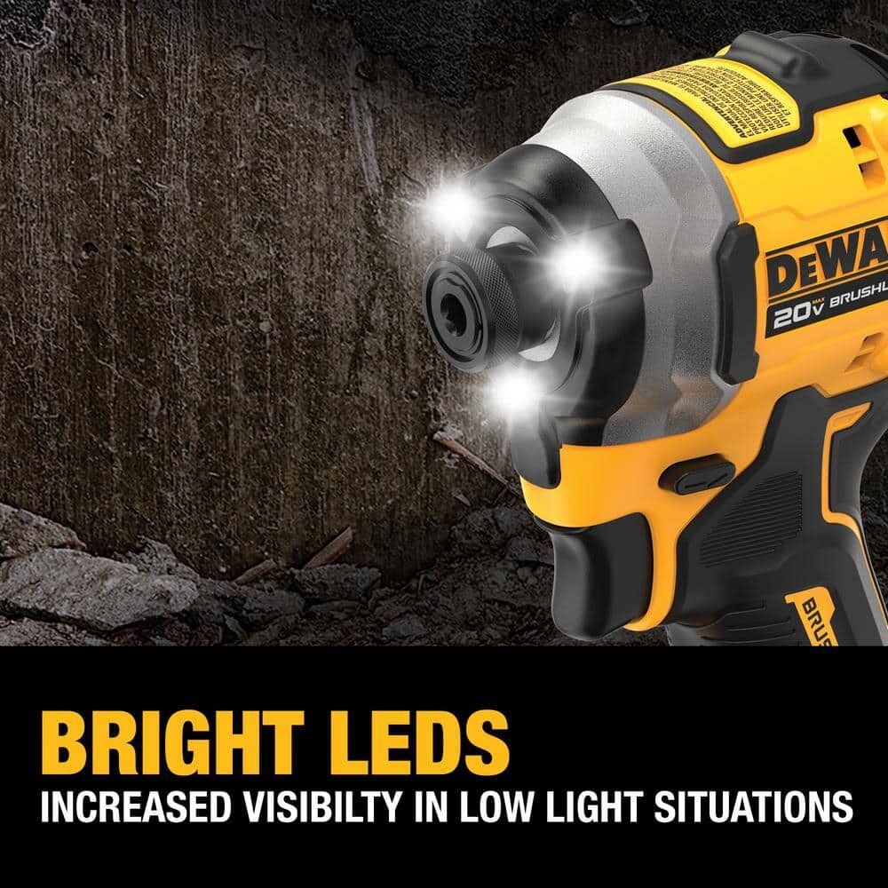 DEWALT 20V MAX* ATOMIC 1/4 in. 3-Speed Brushless Impact Driver (Tool Only) – Reconditioned