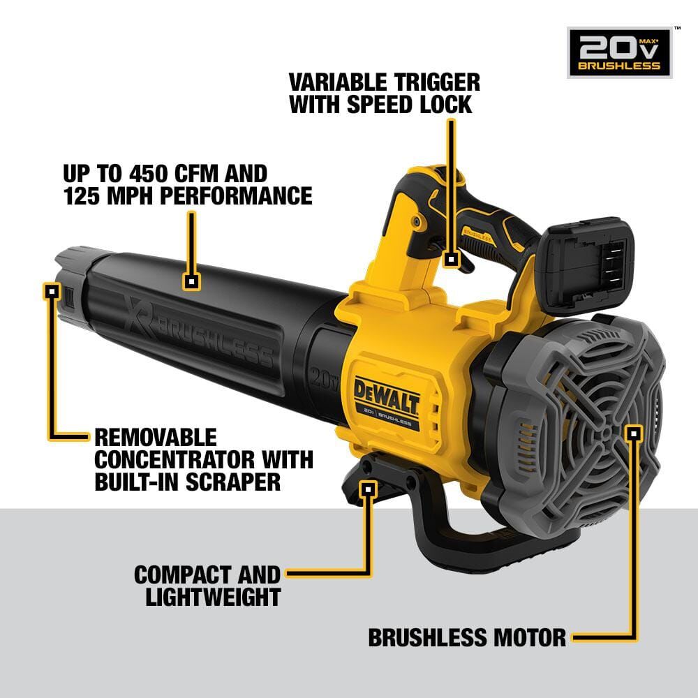 DEWALT 20V MAX* XR Cordless Folding String Trimmer and Handheld Blower Combo Kit – Reconditioned