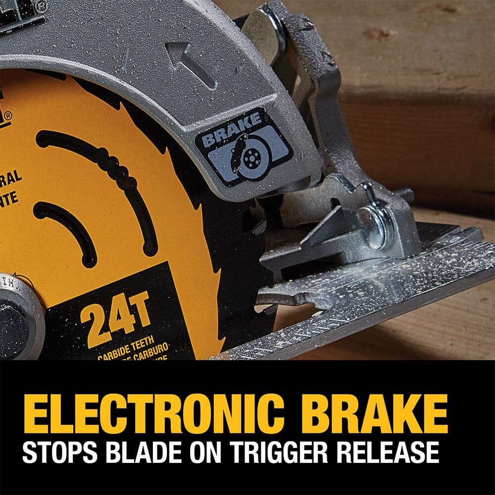 DEWALT 20V MAX* 7-1/4 in. Brushless Cordless Circular Saw with FLEXVOLT Advantage (Tool Only) – Reconditioned