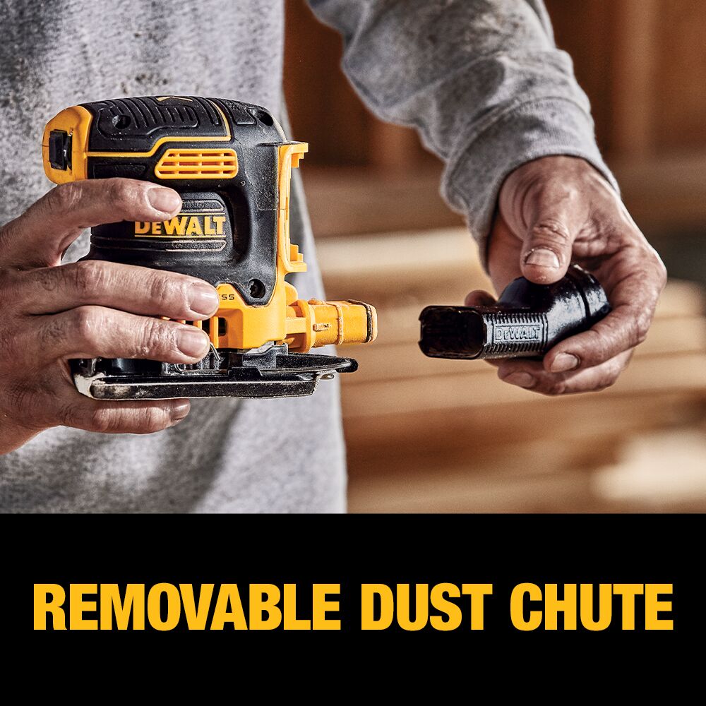 Lijadora DEWALT 20V MAX* XR sin escobillas, inalámbrica, de velocidad variable para láminas de 1/4 (solo herramienta) – Reacondicionada