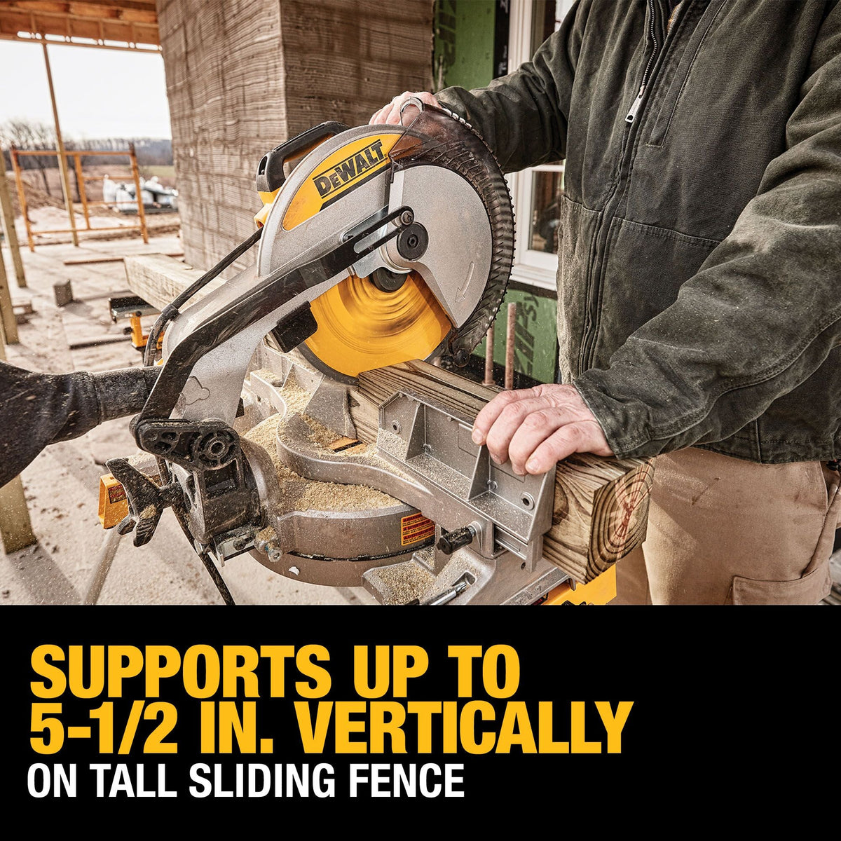 DEWALT 12-Inch Miter Saw, 15-Amp, Single Bevel, Compound – Reconditioned