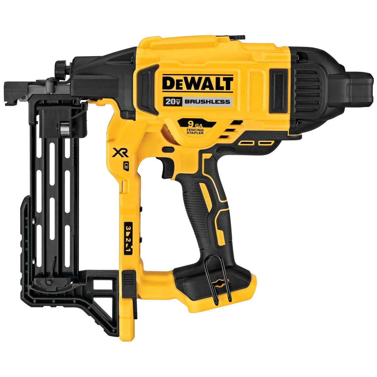 DEWALT 20V MAX* XR Engrapadora de cercas inalámbrica de 9ga (Solo herramienta) – Reacondicionada