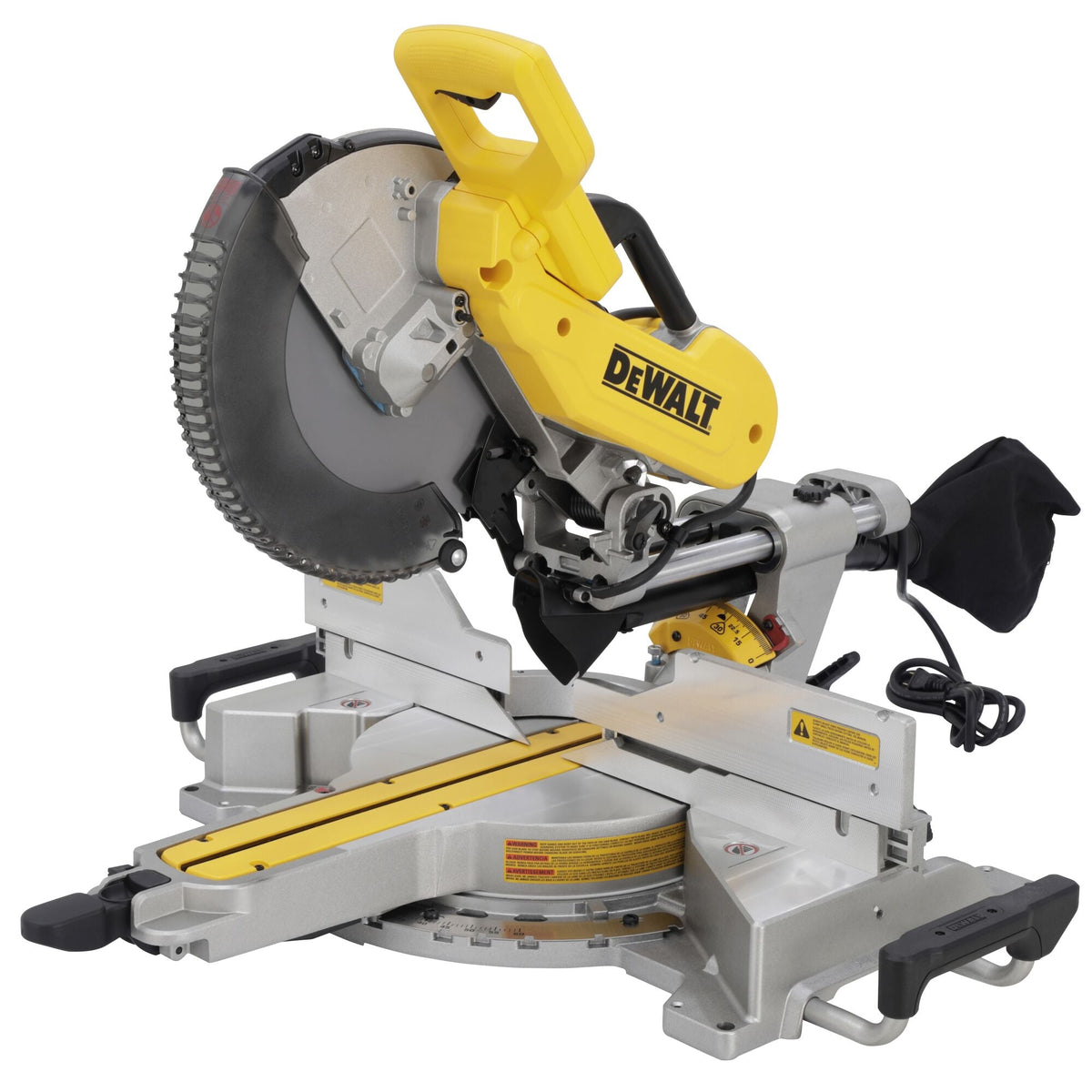 Sierra ingletadora deslizante de doble bisel DEWALT de 12 pulg. – Reacondicionada
