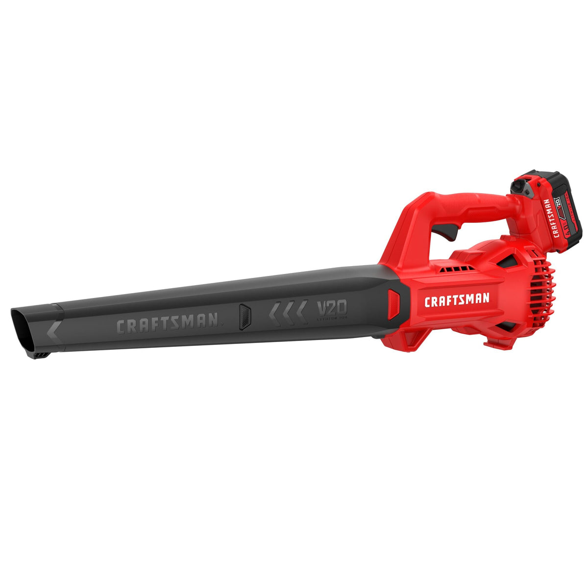 CRAFTSMAN V20* Kit de soplador inalámbrico para superficies duras de 90 MPH con batería de 4.0 Ah y cargador – Reacondicionado