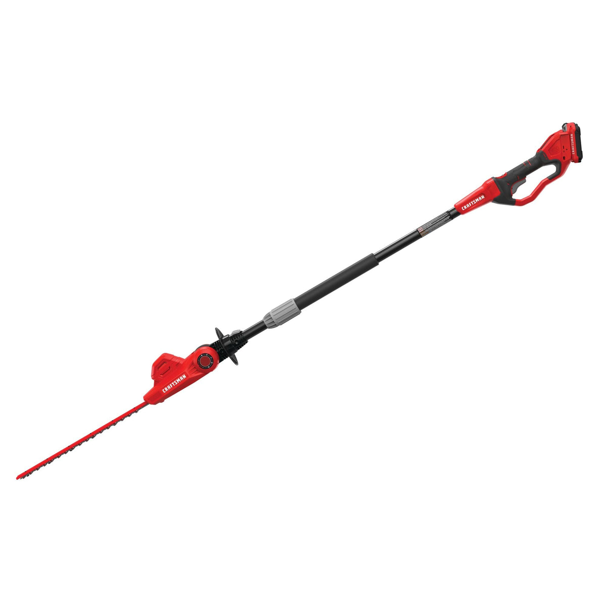 CRAFTSMAN V20* Kit de podadora de setos de asta inalámbrica de 18 pulgadas con (1) batería de 2.0ah y cargador – Reacondicionado