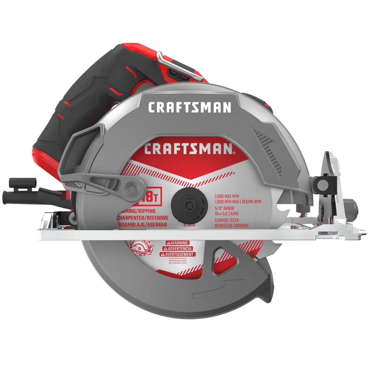 CRAFTSMAN Corded 7-1/4-Inch Electric Circular Saw (15 Amp) – Reconditioned