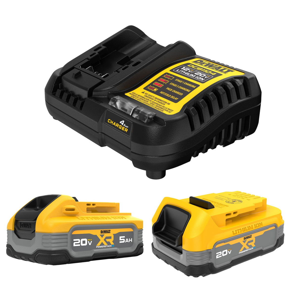 DEWALT 20V MAX* XR Compact and 5Ah Battery Kit – Reconditioned