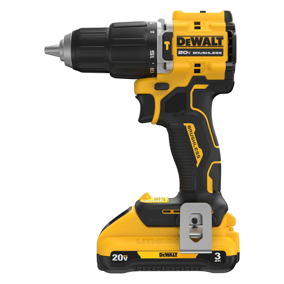 Kit de taladro percutor inalámbrico sin escobillas de 1/2 pulg. DEWALT ATOMIC 20V MAX* – Reacondicionado