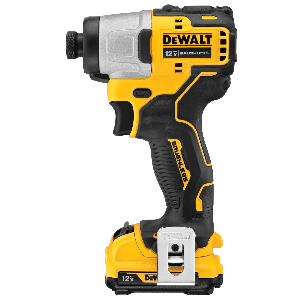 DEWALT XTREME 12V MAX* Brushless Cordless 1/4-Inch (6.4mm) Impact Driver with (2) 2.0 Ah Batteries and Charger – Reconditioned