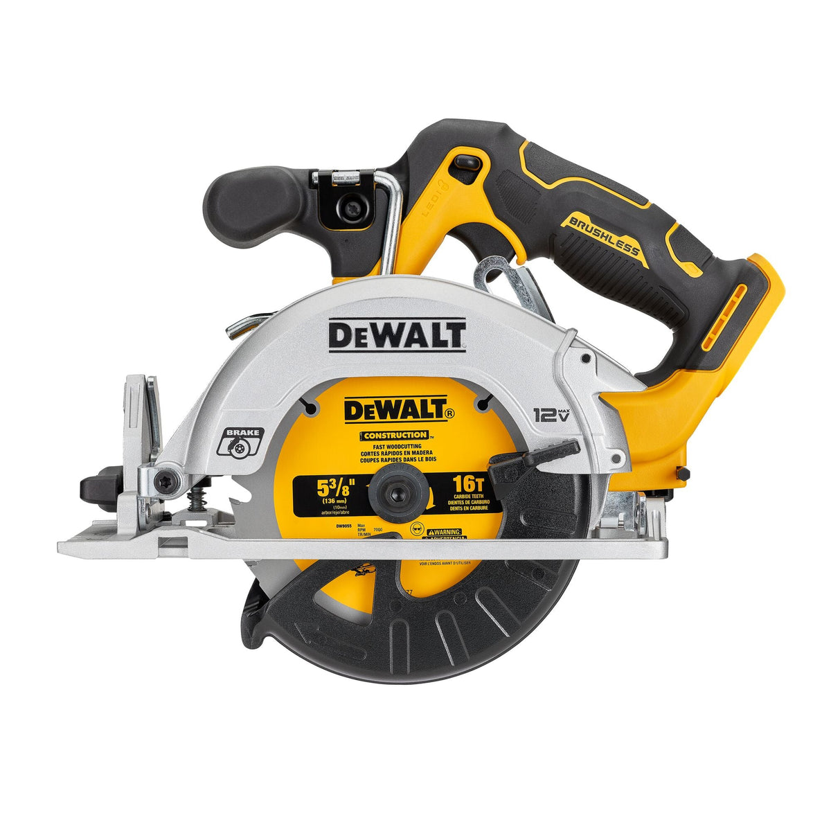 DEWALT XTREME 12V MAX* 5-3/8 in. Brushless Cordless Circular Saw (Tool Only) – Reconditioned