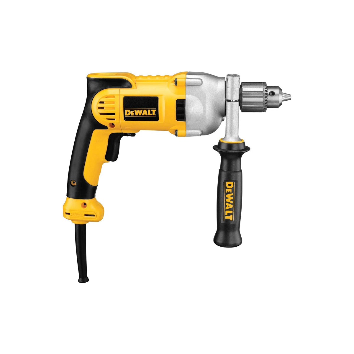 Taladro eléctrico con cable DEWALT de 1/2 pulgada (13 mm), empuñadura tipo pistola, 10 amperios – Reacondicionado