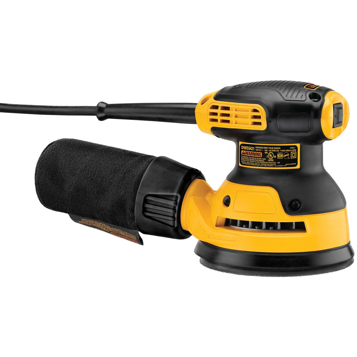 Kit de lijadora orbital aleatoria de una velocidad DEWALT de 5 pulg. - Placa H&L – Reacondicionado