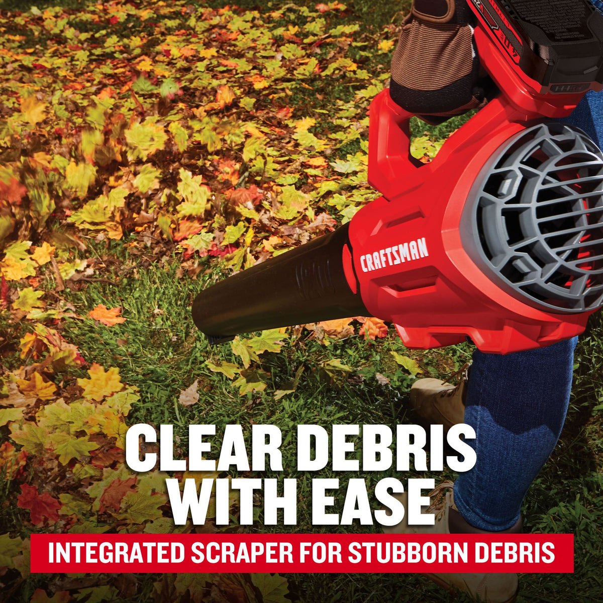 CRAFTSMAN V20* Cordless Axial Leaf Blower Kit with (1) 4.0Ah Battery and Charger – Reconditioned