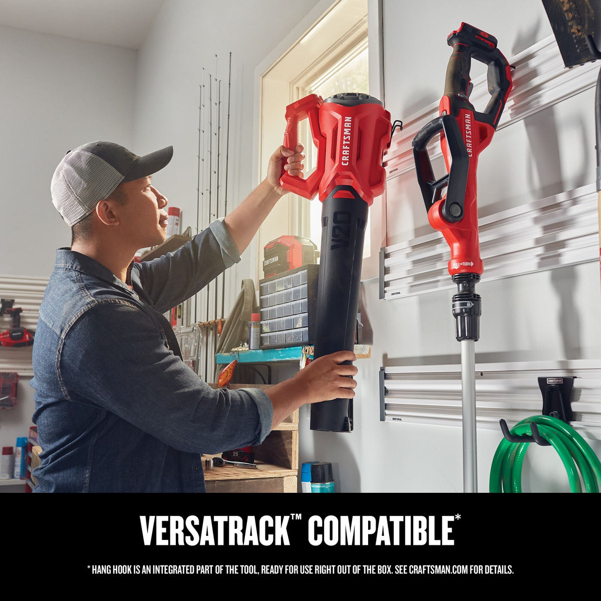 CRAFTSMAN V20* BRUSHLESS RP Cordless Axial Leaf Blower with (1) 5.0ah Battery and Charger – Reconditioned