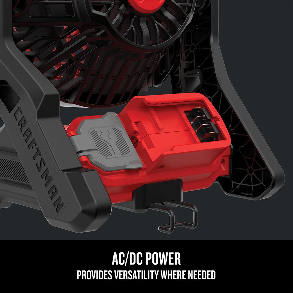 CRAFTSMAN V20 Cordless 3-Speed Jobsite Fan (Tool Only) – Reconditioned