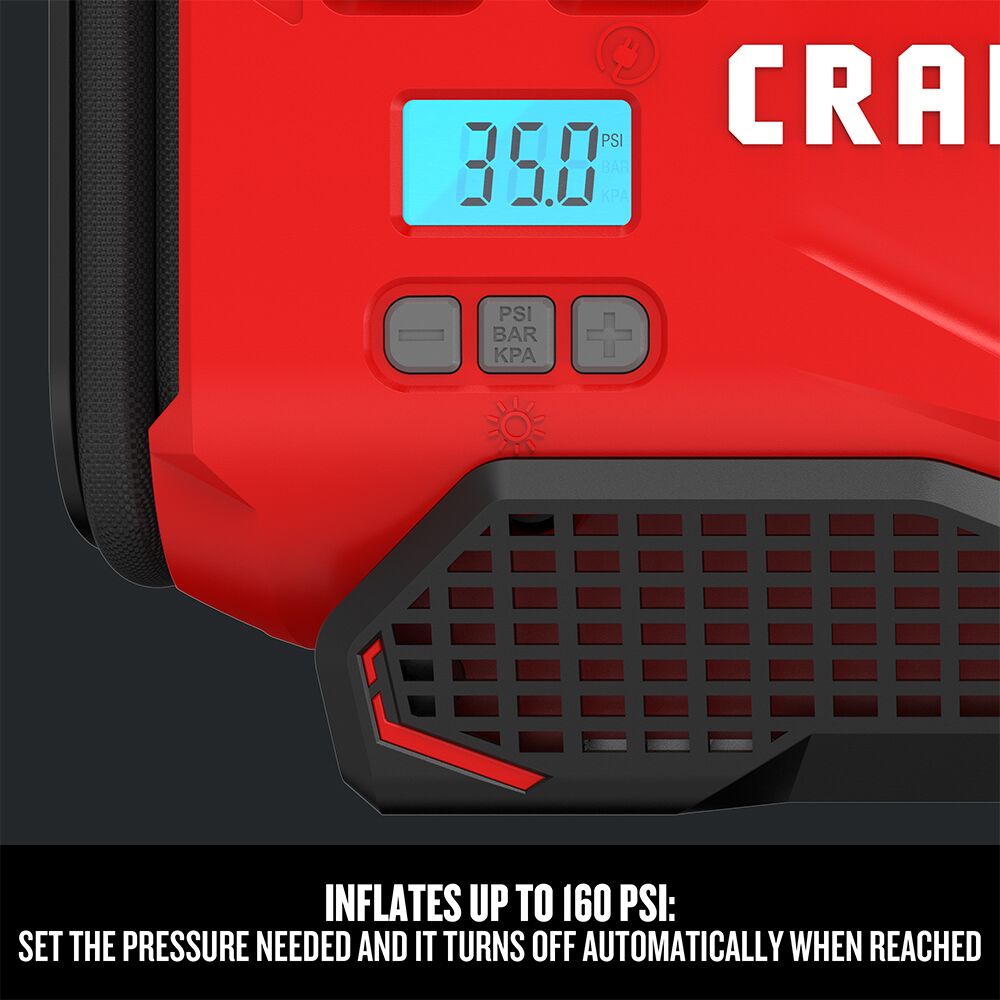 Inflador inalámbrico de alta presión CRAFTSMAN V20* (solo herramienta) – Reacondicionado