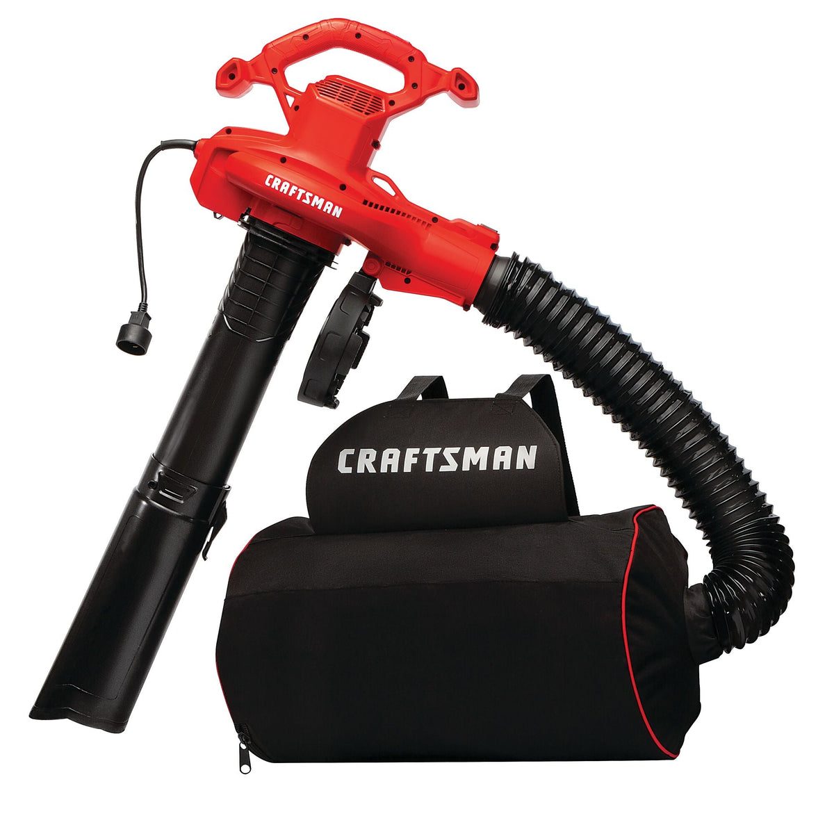 Soplador de hojas, aspiradora y trituradora 3 en 1 eléctrico con cable CRAFTSMAN (12 amperios) – Reacondicionado