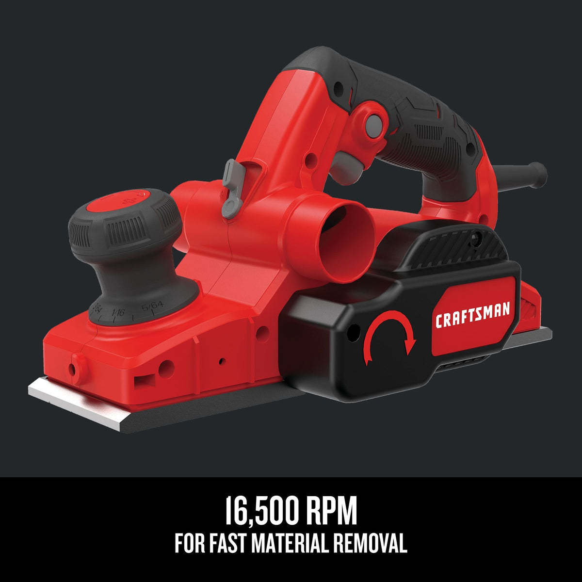 Cepillo eléctrico de mano con cable CRAFTSMAN (6 amperios) – Reacondicionado