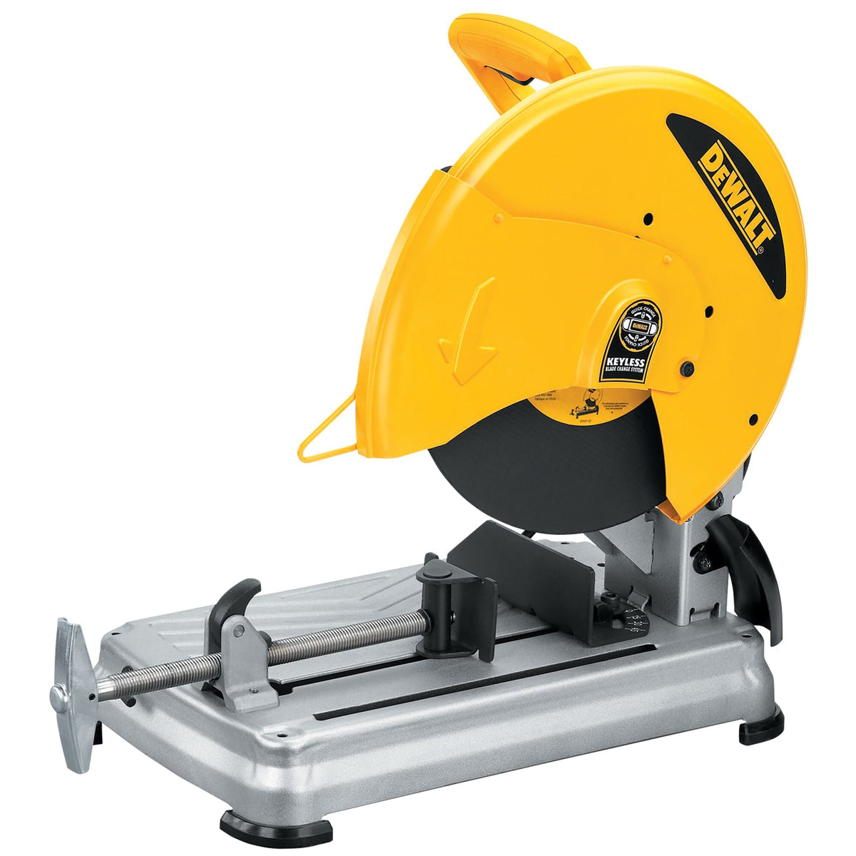 Sierra ingletadora DEWALT de 14 pulg. con sistema de cambio de disco sin llave QUIK-CHANGE – Reacondicionada