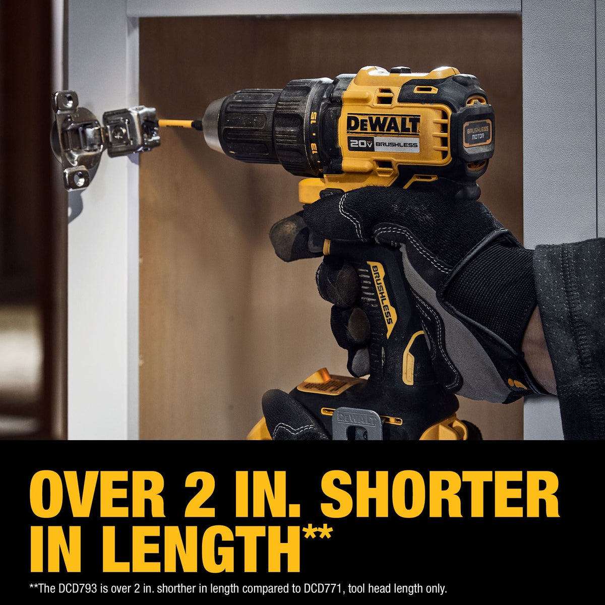 Kit de taladro/atornillador inalámbrico DEWALT 20V MAX* sin escobillas de 1/2 pulg. – Reacondicionado