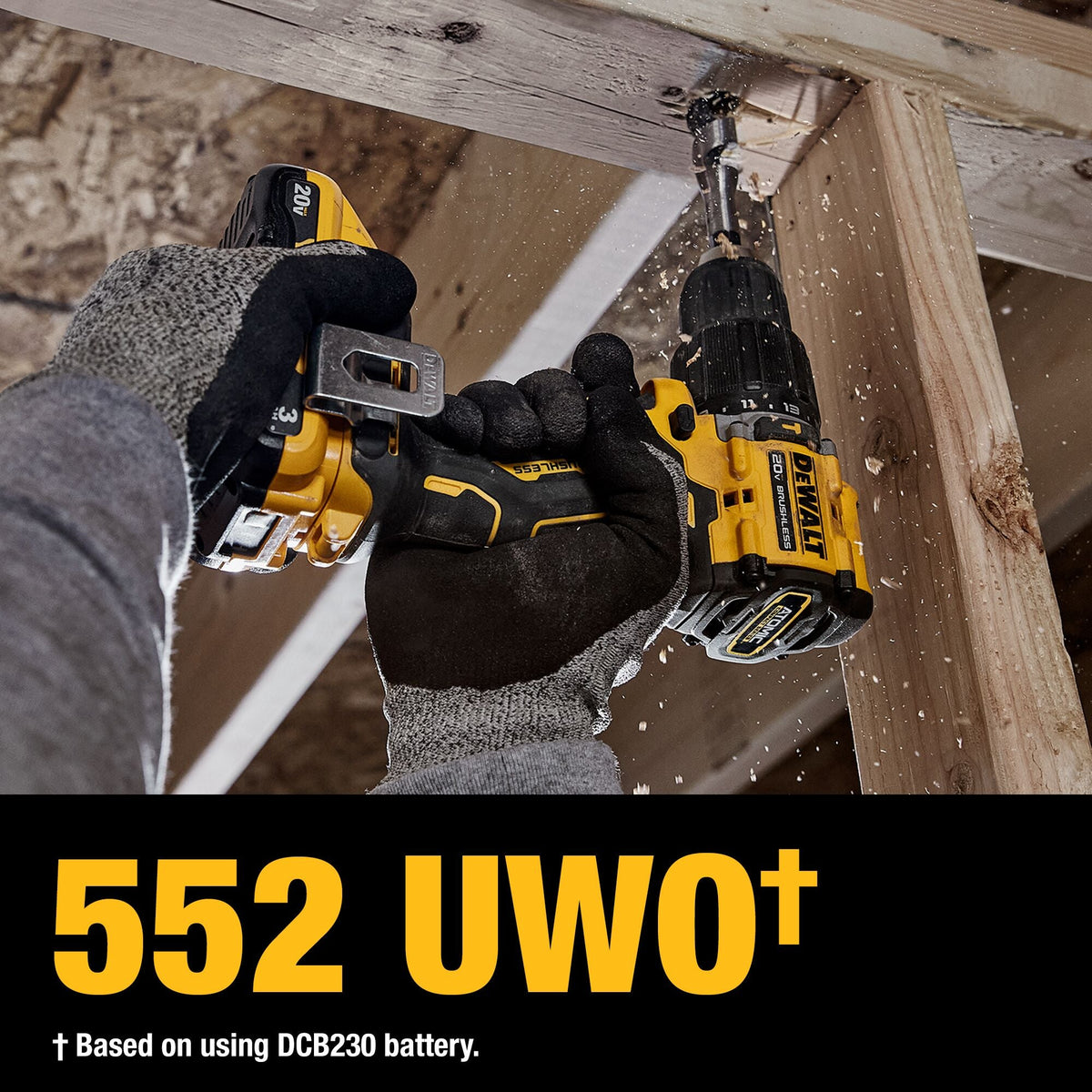 Kit de taladro percutor inalámbrico sin escobillas de 1/2 pulg. DEWALT ATOMIC 20V MAX* – Reacondicionado