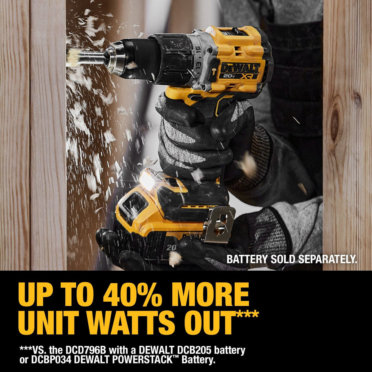 Taladro/destornillador percutor inalámbrico sin escobillas DEWALT 20V MAX* XR de 1/2 pulg. (Solo herramienta) – Reacondicionado