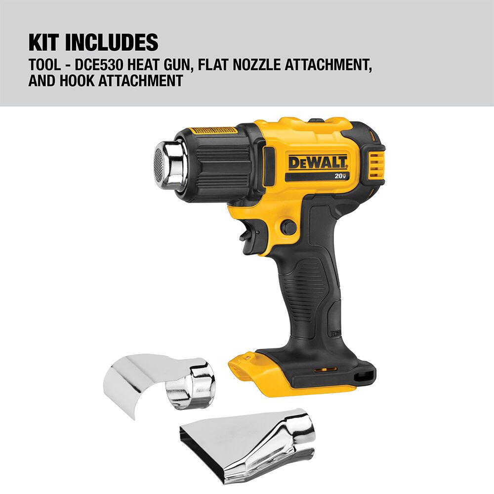 DEWALT 20V MAX* Pistola de calor inalámbrica (Solo herramienta) – Reacondicionada