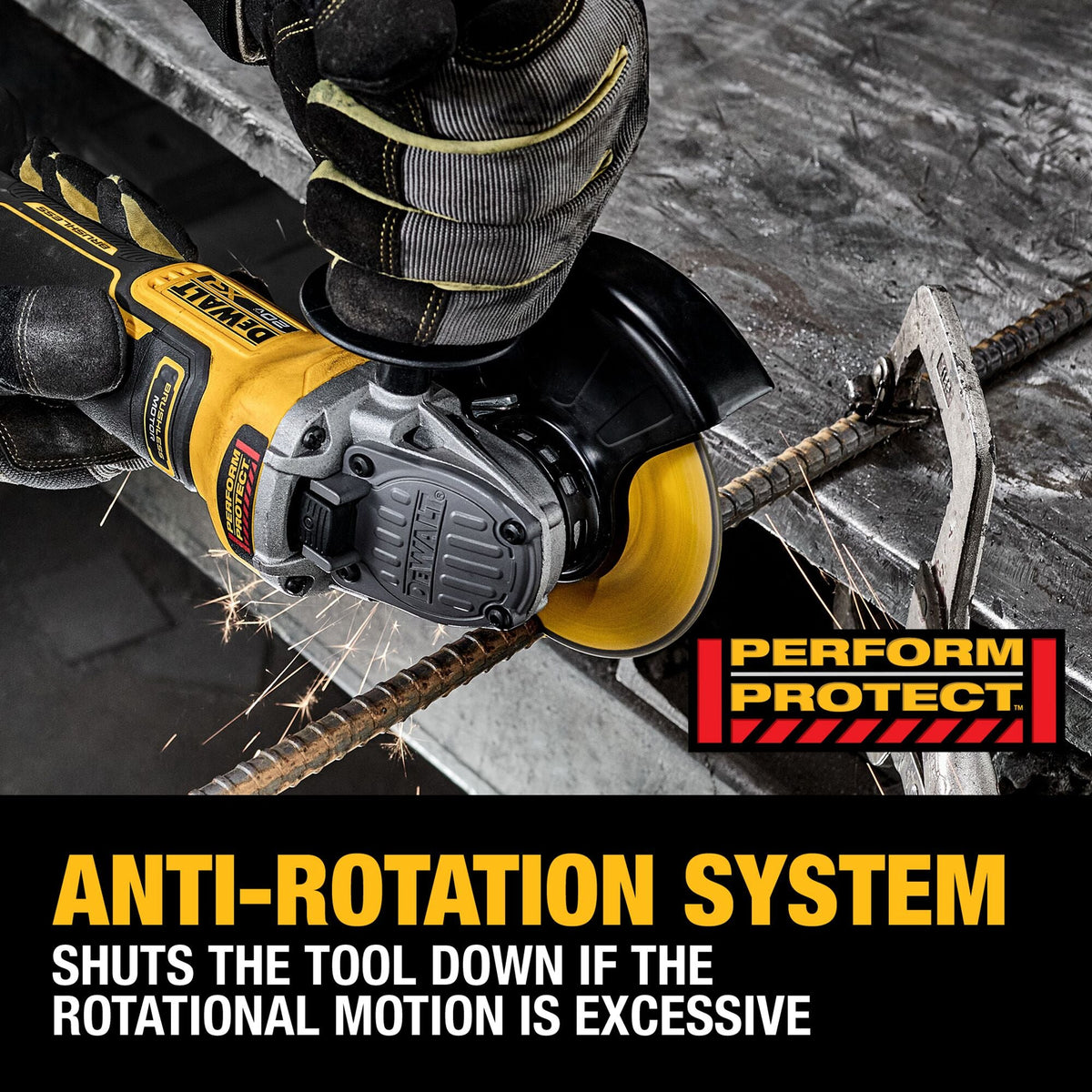 DEWALT 20V MAX* XR Brushless Cordless 4-1/2-Inch - 5-Inch (114mm - 127mm) Variable Speed Paddle Switch Angle Grinder (Tool Only) – Reconditioned