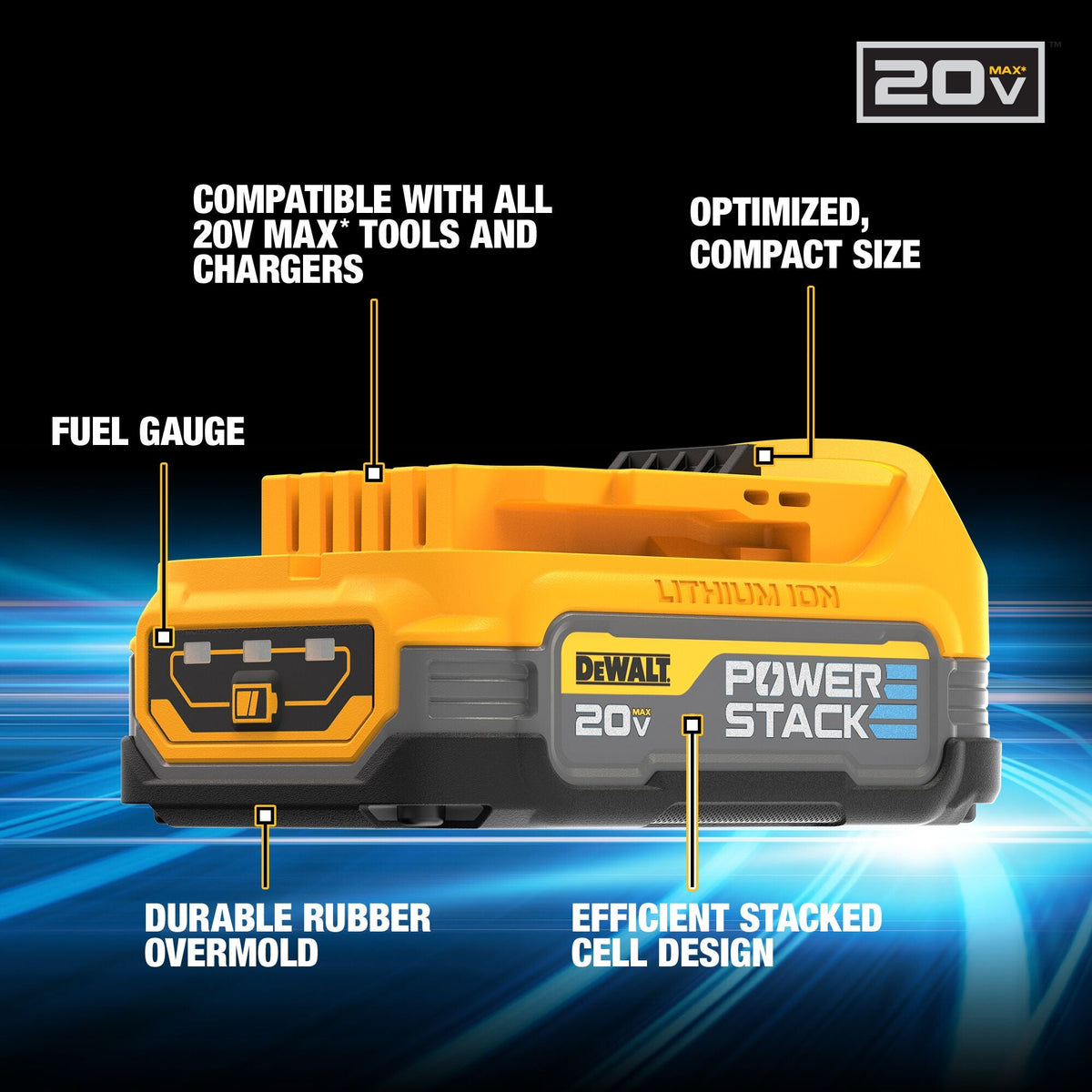 DEWALT 20V MAX* Brushless 2 Tool Kit with 2 DEWALT POWERSTACK Batteries – Reconditioned