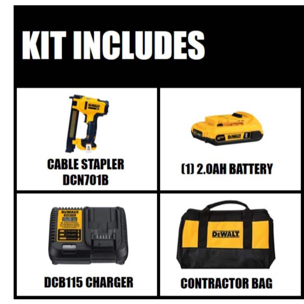 DEWALT 20V MAX* Cordless Cable Stapler Kit – Reconditioned